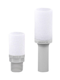 AN10-01 threaded and AN20-C10 plug-in resin exhaust silencers