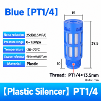 Blue plastic / PT 1/4 pneumatic component