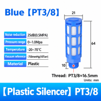 Blue plastic / PT 3/8 pneumatic component