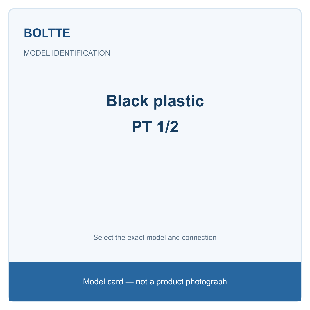Black plastic / PT 1/2 pneumatic component