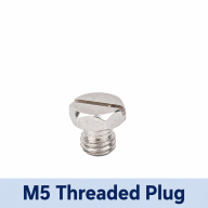 Pneumatic Exhaust Silencers and Threaded Plugs, M5 to 3/4 Inch