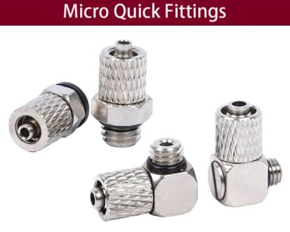 5PCS 10PCS Mini Micro Pneumatic Pipe Fitting Hose 3/4/5/6mm Male Thread M3 M4 M5 M6 Copper Straight/Elbow Type Quick Connector-BOLTTE