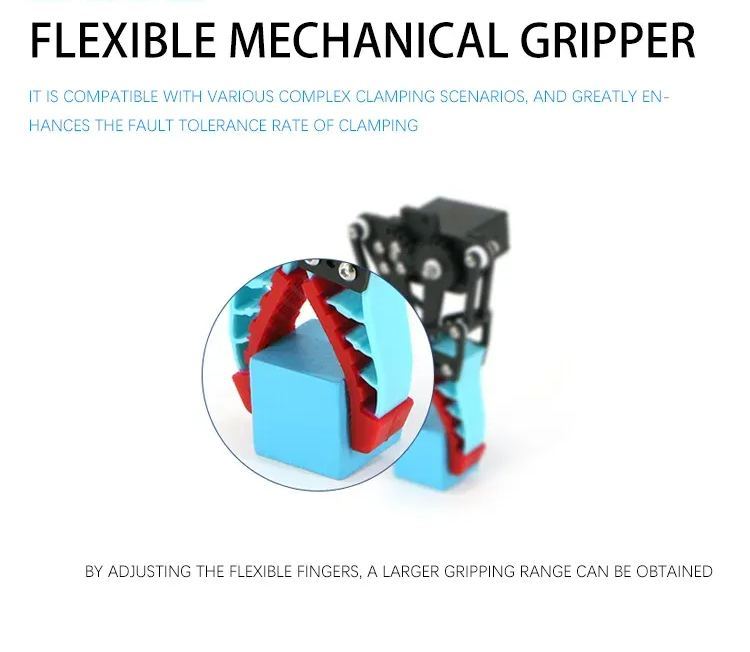 Industrial Robotic Arm Mechanic Tools Pneumatic Gripper Cylinder Core Construction Machinery Parts Robotics Kits Supplier