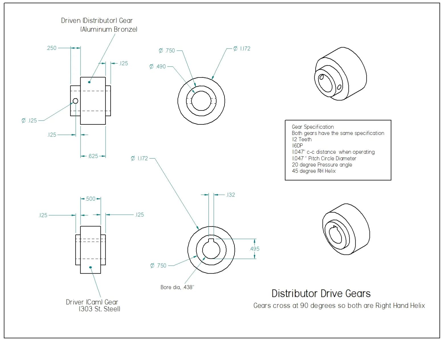 定制齿轮组4个/套 按图定制