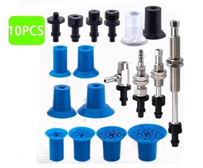 10PCS Pneumatic Vacuum Suction Cup F Series Packing Machine Vacuum Bag Opening Sucker Plastic Film Food Bag Suction Nozzle F18-BOLTTE