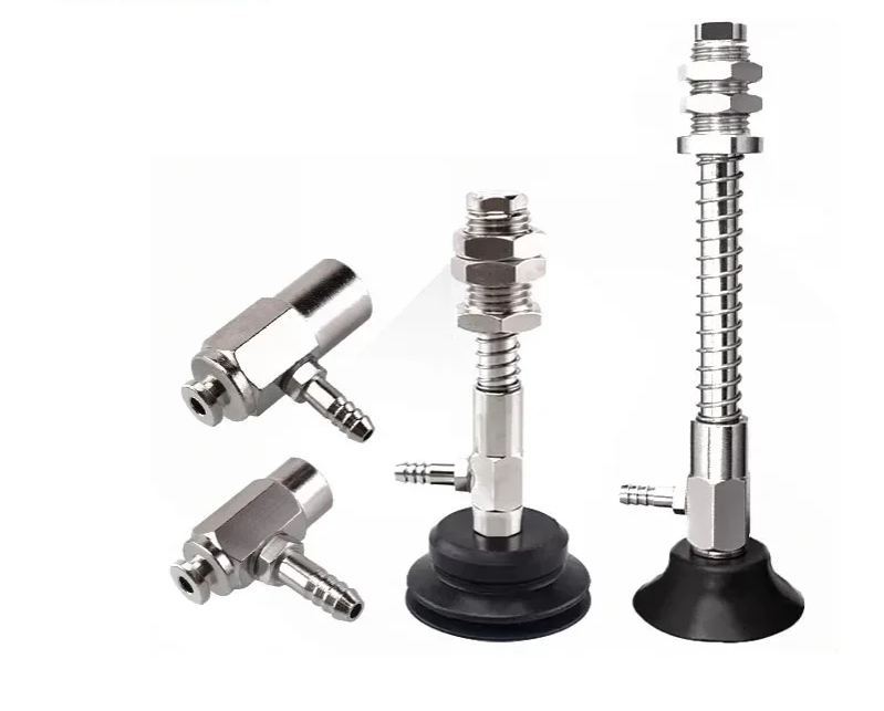 Pneumatic Manipulator Vacuum Sucker Bracket Single Side Intake Suction Cup Connecting Rod Match Suction Cups Vacuum Chucks Base-BOLTTE