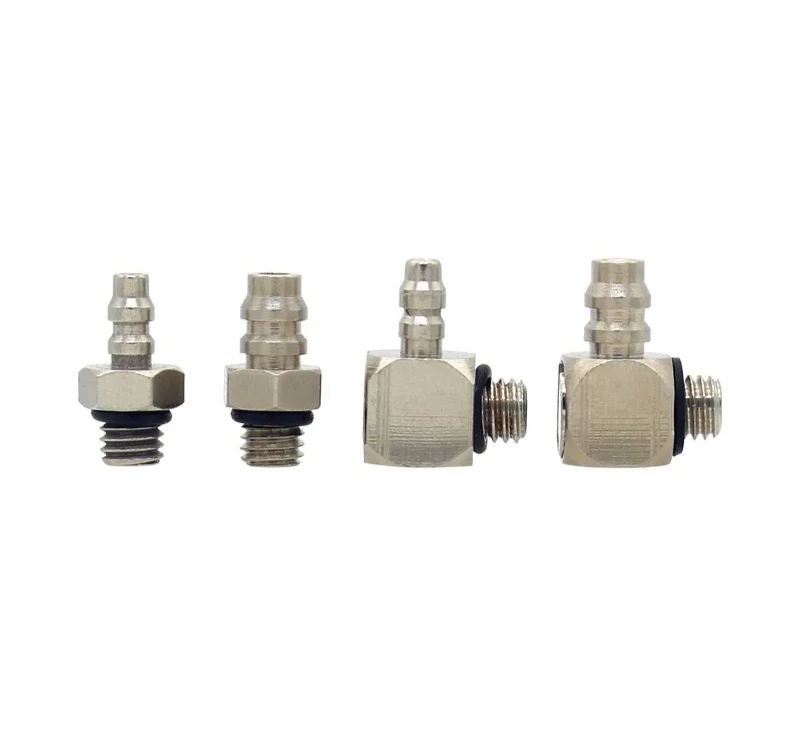 10PCS M Series Miniature Fittings M-5AU-4 M-5ALU-4 Male Barb Pneumatic Pipe Air Hose Quick Fitting Mini Connector M3 M4 M5 M6-BOLTTE