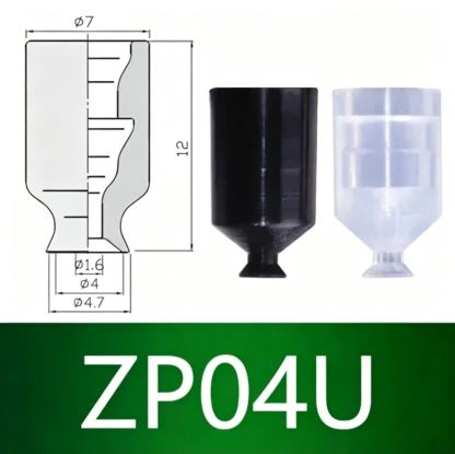 10pcs  ZP Series Vacuum Suction Cup ZP01U Film Type with M5 Connector Pneumatic Manipulator Accessories-BOLTTE