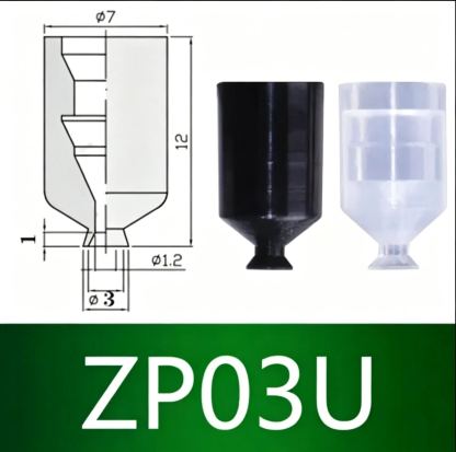 10pcs  ZP Series Vacuum Suction Cup ZP01U Film Type with M5 Connector Pneumatic Manipulator Accessories-BOLTTE
