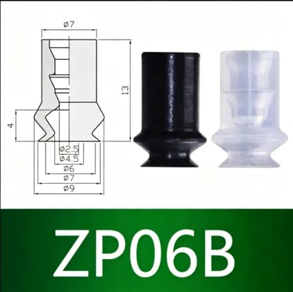 10pcs  ZP Series Vacuum Suction Cup ZP01U Film Type with M5 Connector Pneumatic Manipulator Accessories-BOLTTE