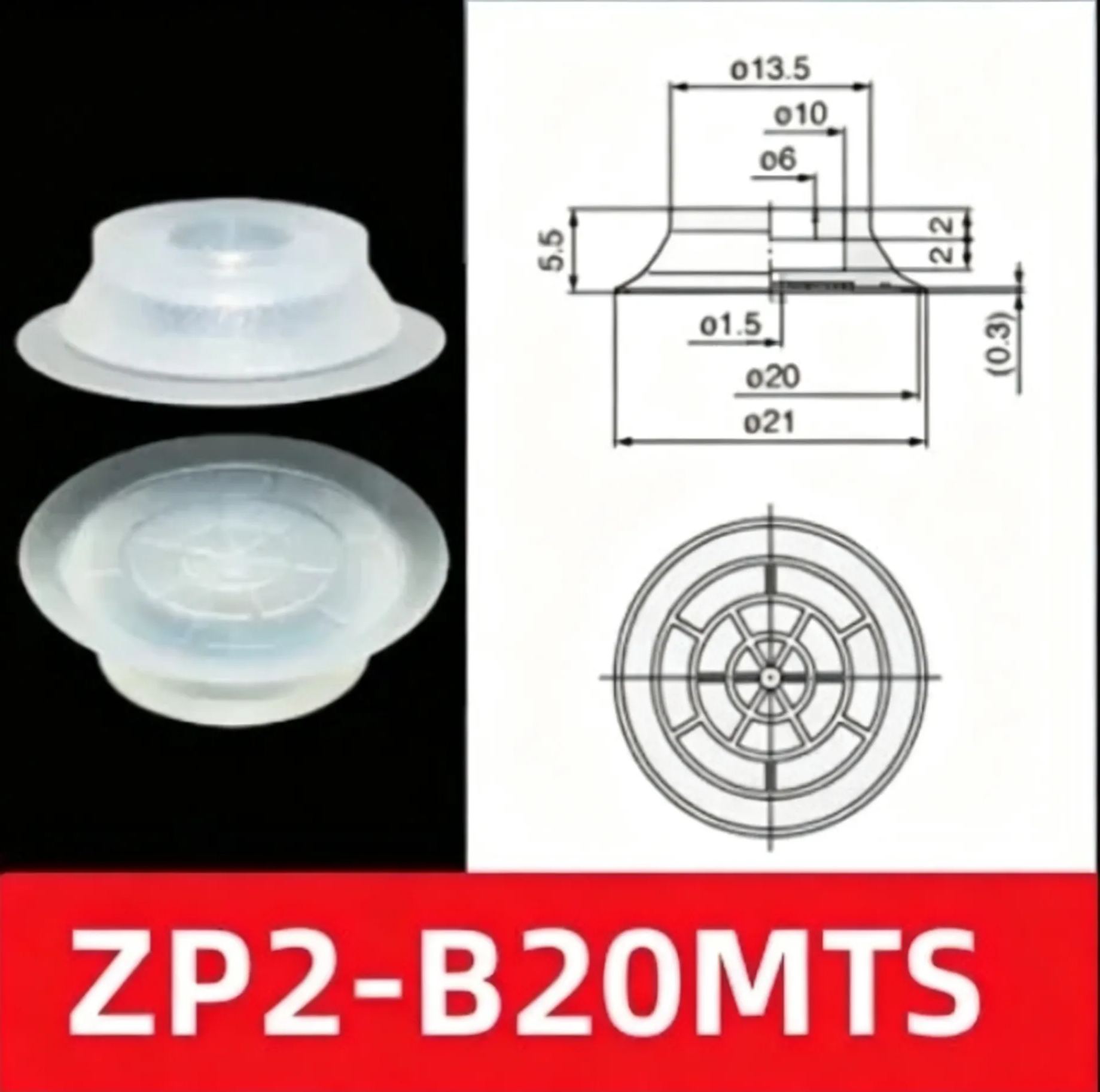  flat thin vacuum chuck zp2-b10zp2-b15zp2-b20zp2-b25zp2-b30.