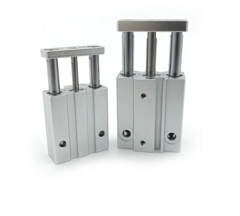 Mini 3 Rod Cylinder with Guide Rod Pneumatic Cylinder MGJ SMC Type MGJ6*5 MGJ6*10 MGJ6*15 MGJ10*5 MGJ10*10 MGJ10*15 MGJ10*20-BOLTTE