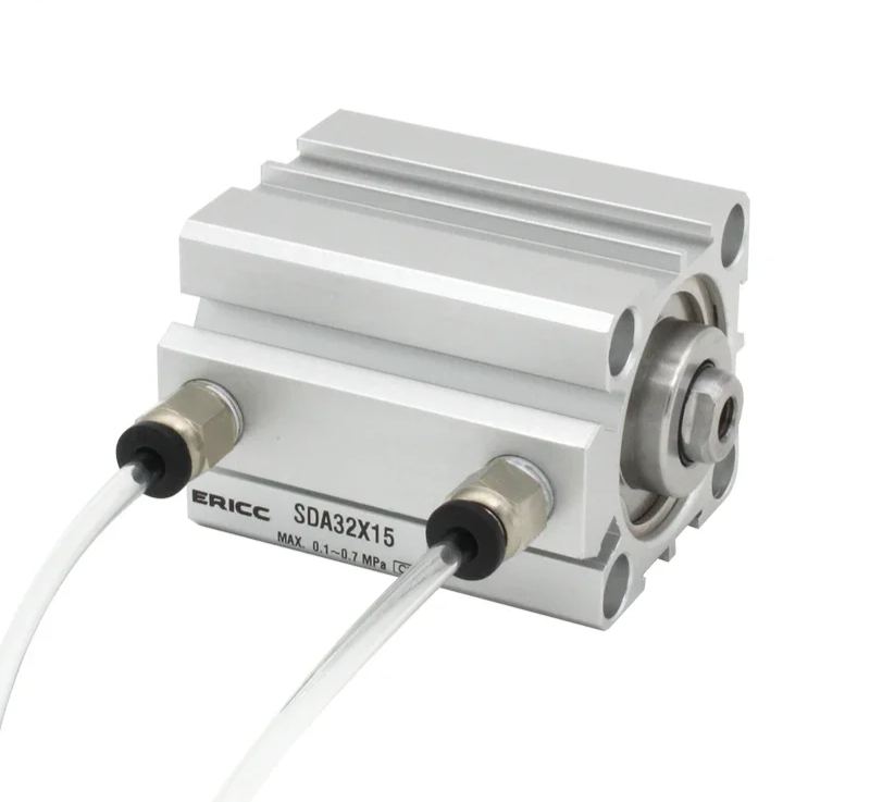 SDA 50 series  Pneumatic Compact air Cylinder Bore to 5 10 15 20 25 30 35 mm  Stroke High quality double acting cylinder