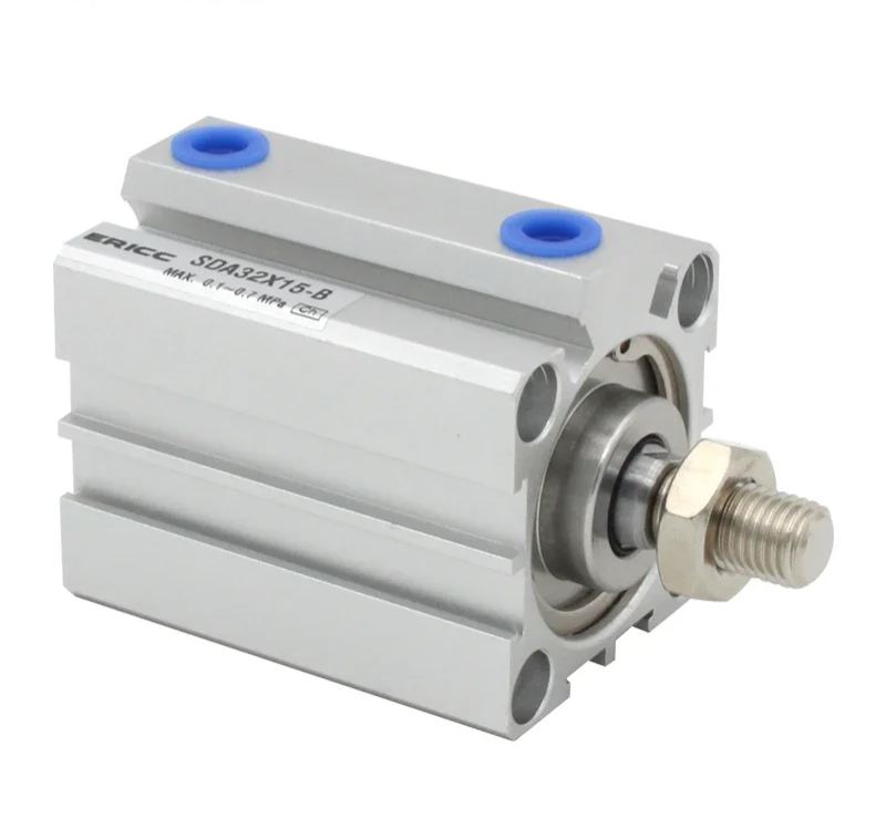 SDA 50 series  Pneumatic Compact air Cylinder Bore to 5 10 15 20 25 30 35 mm  Stroke High quality double acting cylinder