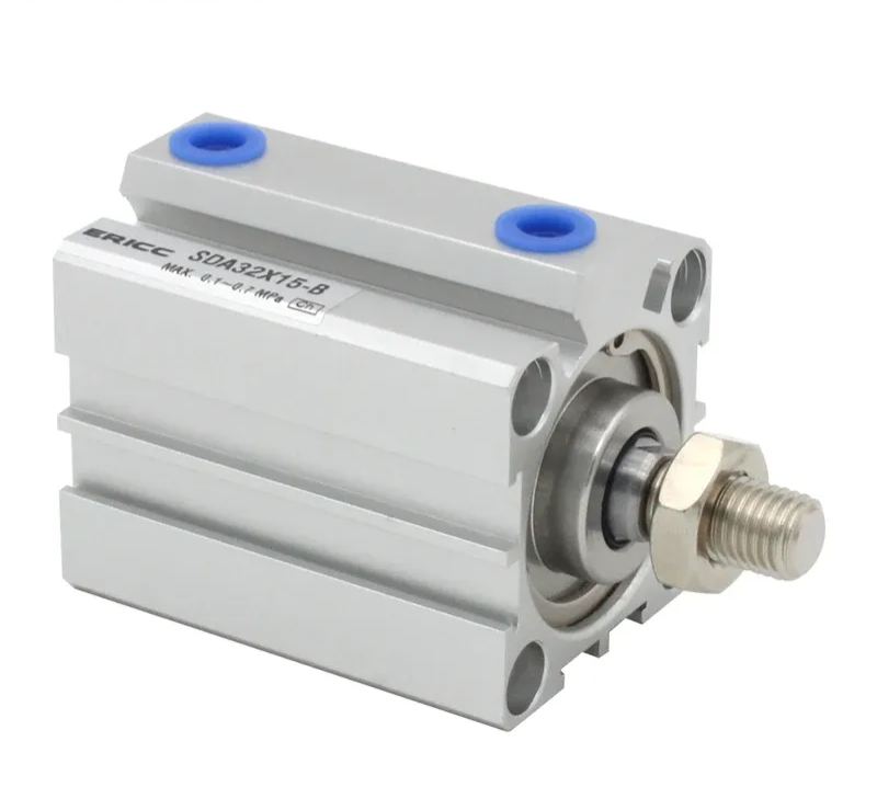 SDA 20mm series Pneumatic Compact air Cylinder Bore to 5 10 15 20 25 30 35 mm Stroke High quality double acting cylinder