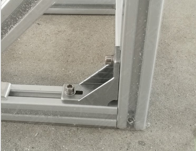 Original upright profile-frame assembly reference; extrusions and bolts not included