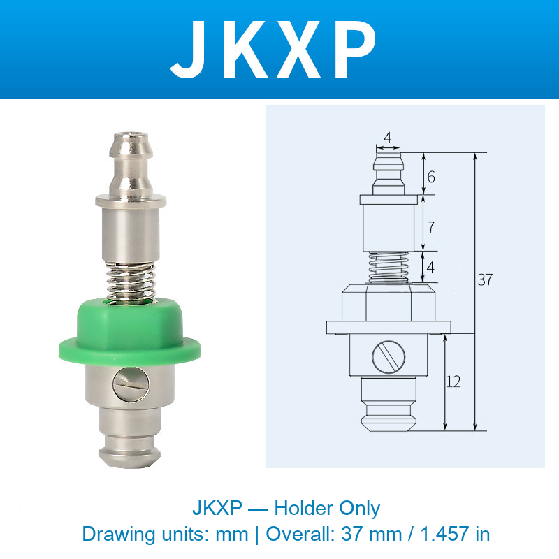 JKXP — Holder Only — original photo and dimension drawing