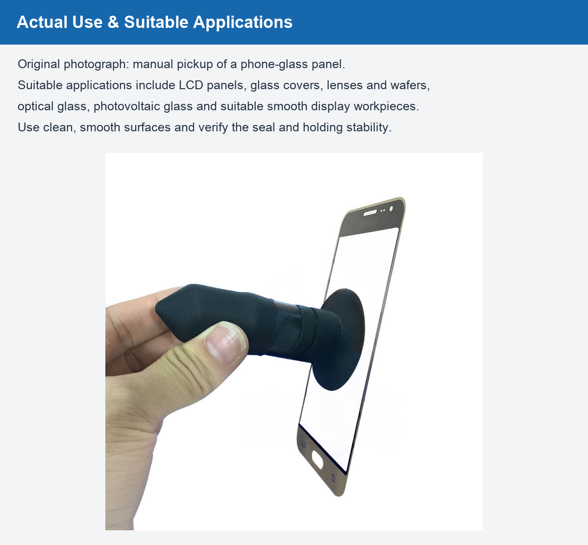 LY-50T original phone-glass pickup photograph and English application description