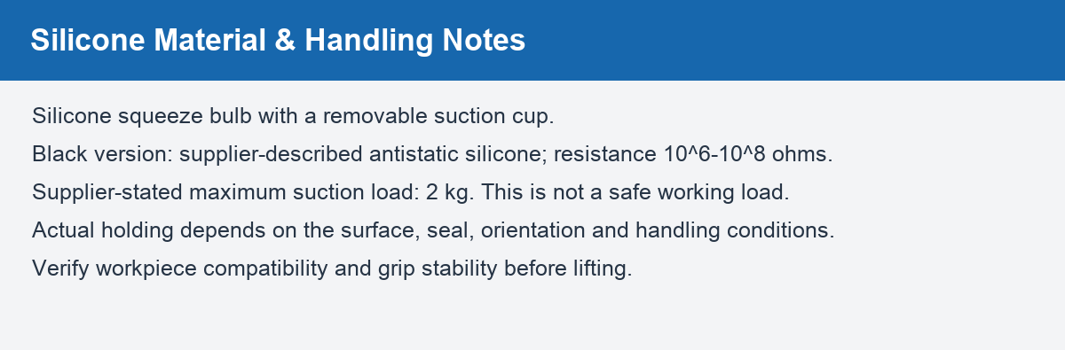 LY-50T English silicone material antistatic resistance and safe handling notes
