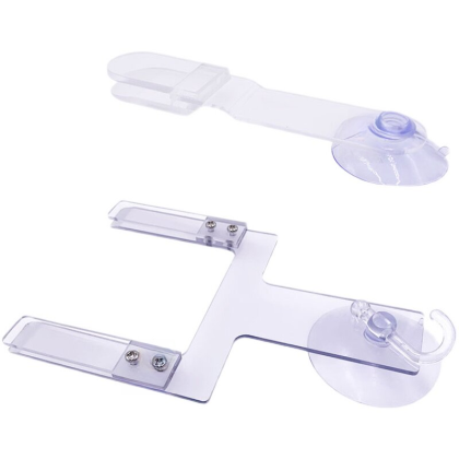 PCB & LCD Suction-Cup Holding Clips, Single & Double