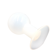 White Silicone Vacuum Pickup Bulbs, Standard & Smooth, 20–65 mm