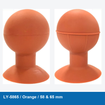 LY-5865 orange 58 and 65 mm manual vacuum pickup bulbs