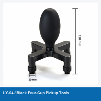 LY-04 Black Antistatic Four-Cup Vacuum Pickup Tools, 10-50 mm