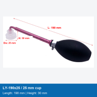 LY-190x25 Long-Stem Vacuum Pickup Tool, 190 mm / 25 mm Cup