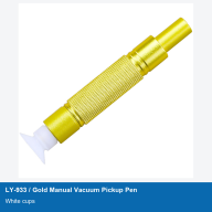 LY-933 Gold Manual Vacuum Pickup Pens, White Cups, 8-50 mm