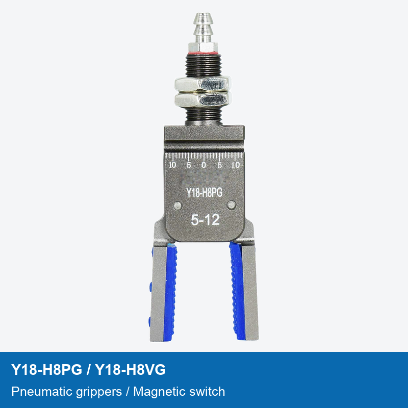 Y18-H8PG H8VG Mini Pneumatic Grippers, Silicone Pads and Magnetic Switch