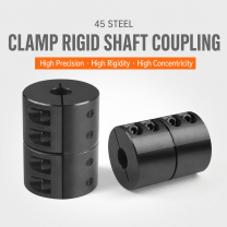 BOLTTE black oxide 45 steel clamp rigid shaft coupling