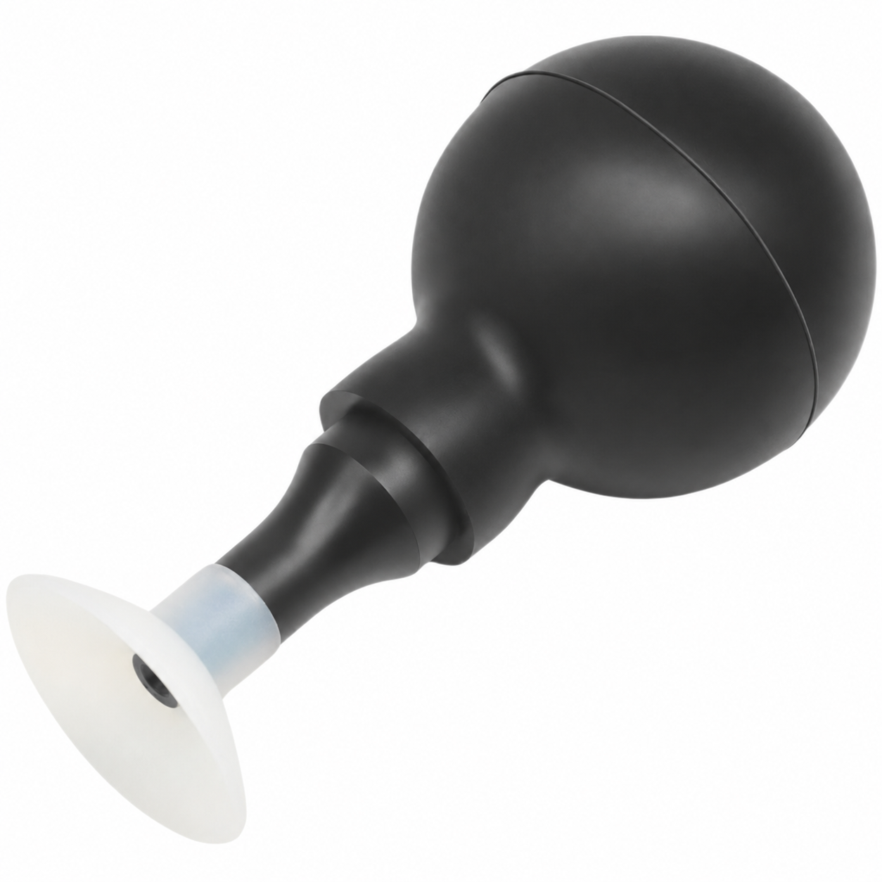 T-1830 black bulb with white cup on white background