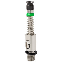 Real miniature vacuum cup assembly on a white background