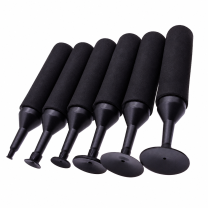 Manual vacuum pickup pen family overview - black cup examples on white background