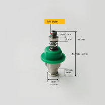 Holder Only — M4 Male, H31 mm / 1.220 in