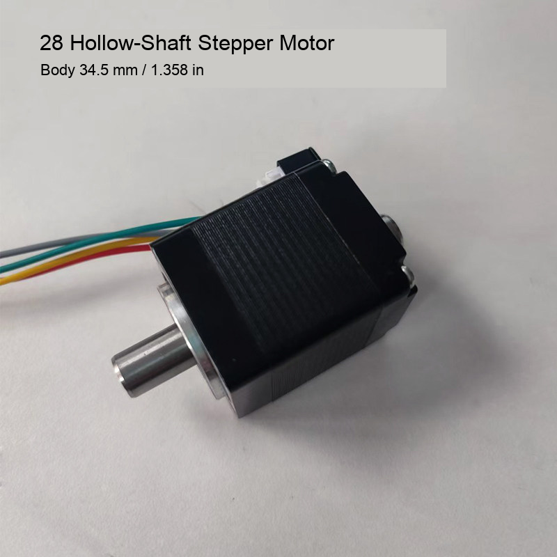 Hollow-shaft stepper motor original English photo or drawing 1: original product photograph in English