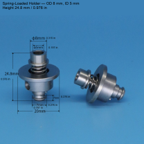 Holder — OD/ID 8/5 mm (0.315/0.197 in), H24.8 mm / 0.976 in