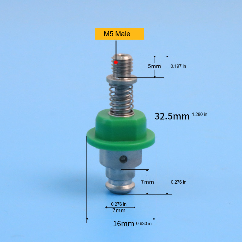 Holder Only — M5 Male, H32.5 mm / 1.280 in