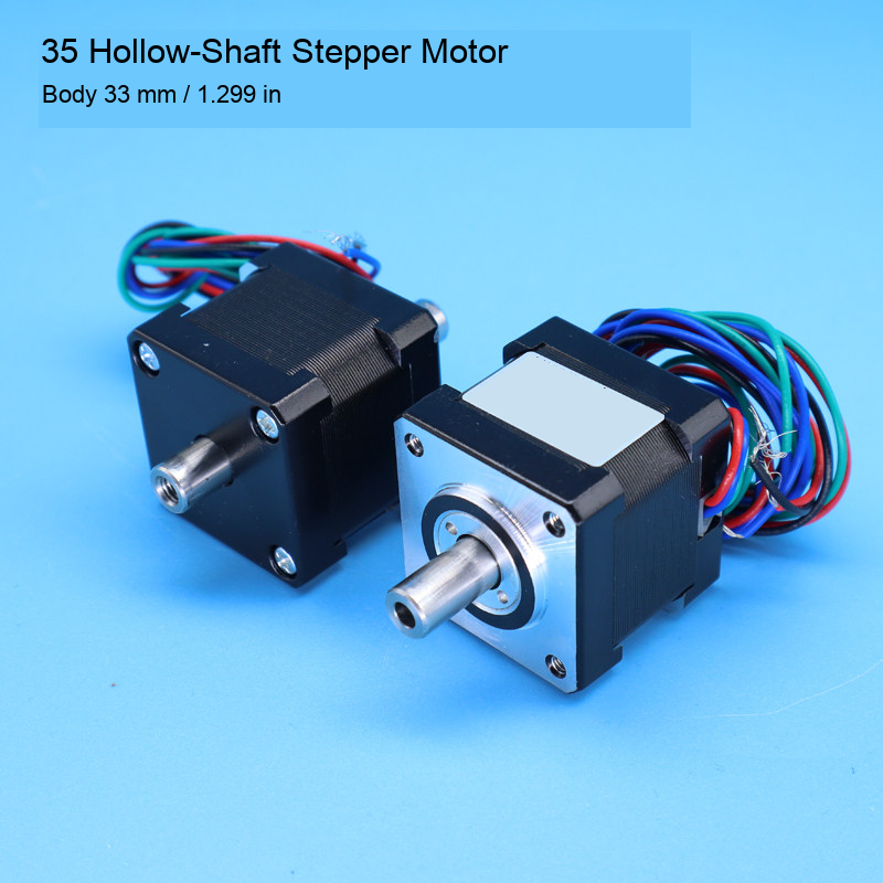 Hollow-shaft stepper motor original English photo or drawing 2: original product photograph in English