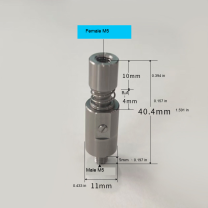 Holder — M5 Female / M5 Male, H40.4 mm / 1.591 in