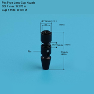 Samsung-Type SMT Vacuum Pickup Nozzles — Pin Lens, Open and Long Cups