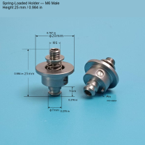 Holder — M6 Male, H25 mm / 0.984 in