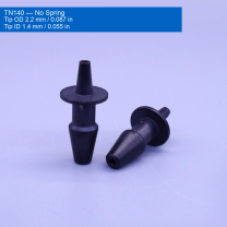 TN140 No Spring — Tip OD 2.2 mm / 0.087 in, ID 1.4 mm / 0.055 in