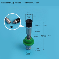 Standard Cup Nozzle — 8 mm / 0.315 in