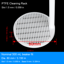 D80 mm (3.150 in) / Slot 1.5 mm (0.059 in)