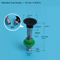 Standard Cup Nozzle — 16 mm / 0.630 in