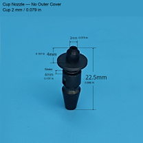 No-Cover Cup — 2 mm / 0.079 in