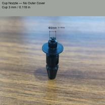 No-Cover Cup — 3 mm / 0.118 in