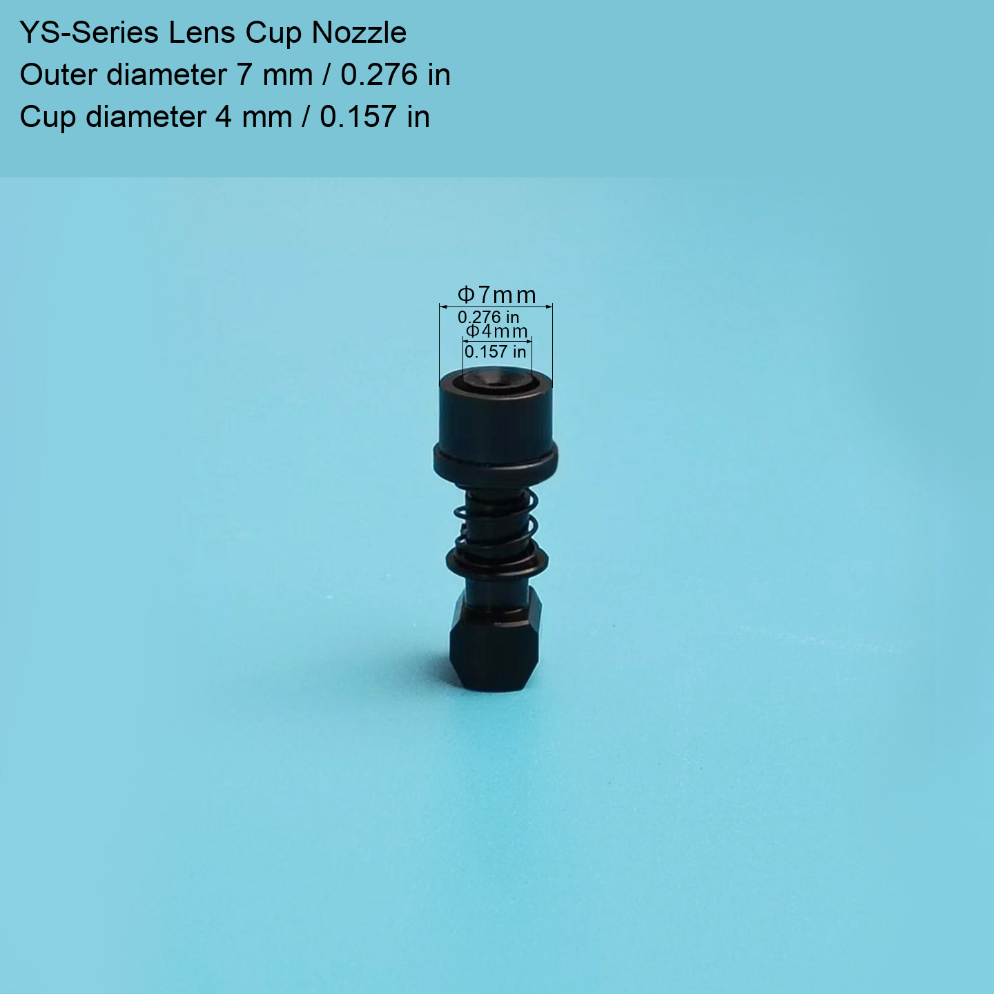 YS-series vacuum pickup nozzle 12: original product photograph in English