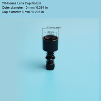 YS Lens Cup — OD 10 / Cup 6 mm (0.394 / 0.236 in)